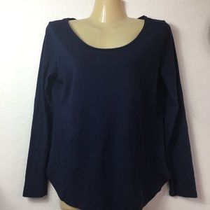 Ann Taylor Factory Blue  Long Sleeve Top